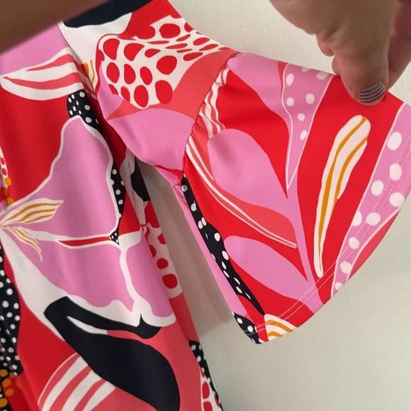 Jude Connally Red and Pink Polka Dot Dress - Picture 3 of 3